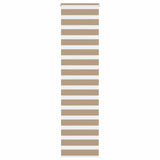 VidaXL Zebrarollo 65x230 cm Stoffbreite 60,9 cm Polyester Sandbraun