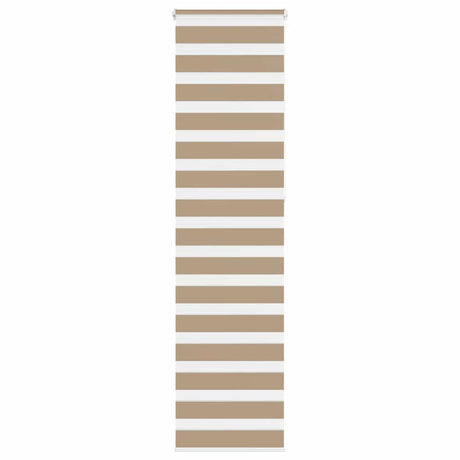 VidaXL Zebrarollo 65x230 cm Stoffbreite 60,9 cm Polyester Sandbraun