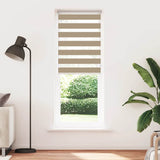 VidaXL Zebrarollo 75x230 cm Stoffbreite 70,9 cm Polyester Sandbraun