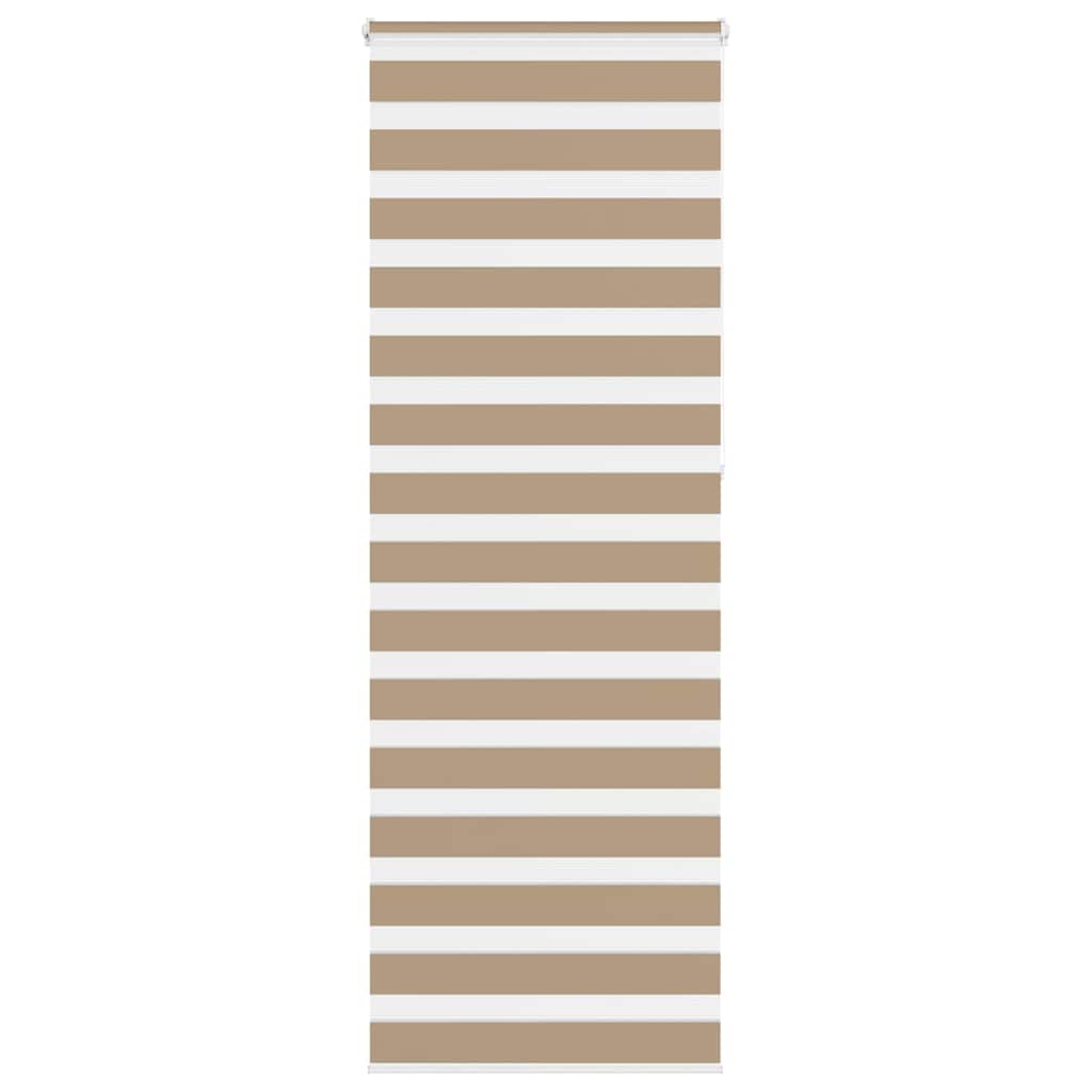VidaXL Zebrarollo 85x230 cm Stoffbreite 80,9 cm Polyester Sandbraun