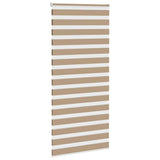 VidaXL Zebrarollo 100x230 cm Stoffbreite 95,9 cm Polyester Sandbraun