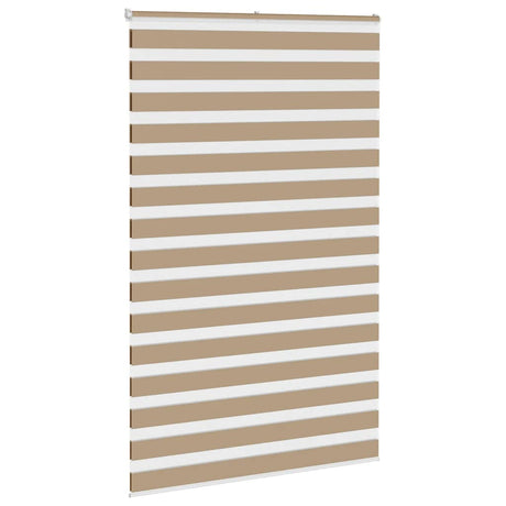 VidaXL Zebrarollo 150x230 cm Stoffbreite 145,9 cm Polyester Sandbraun
