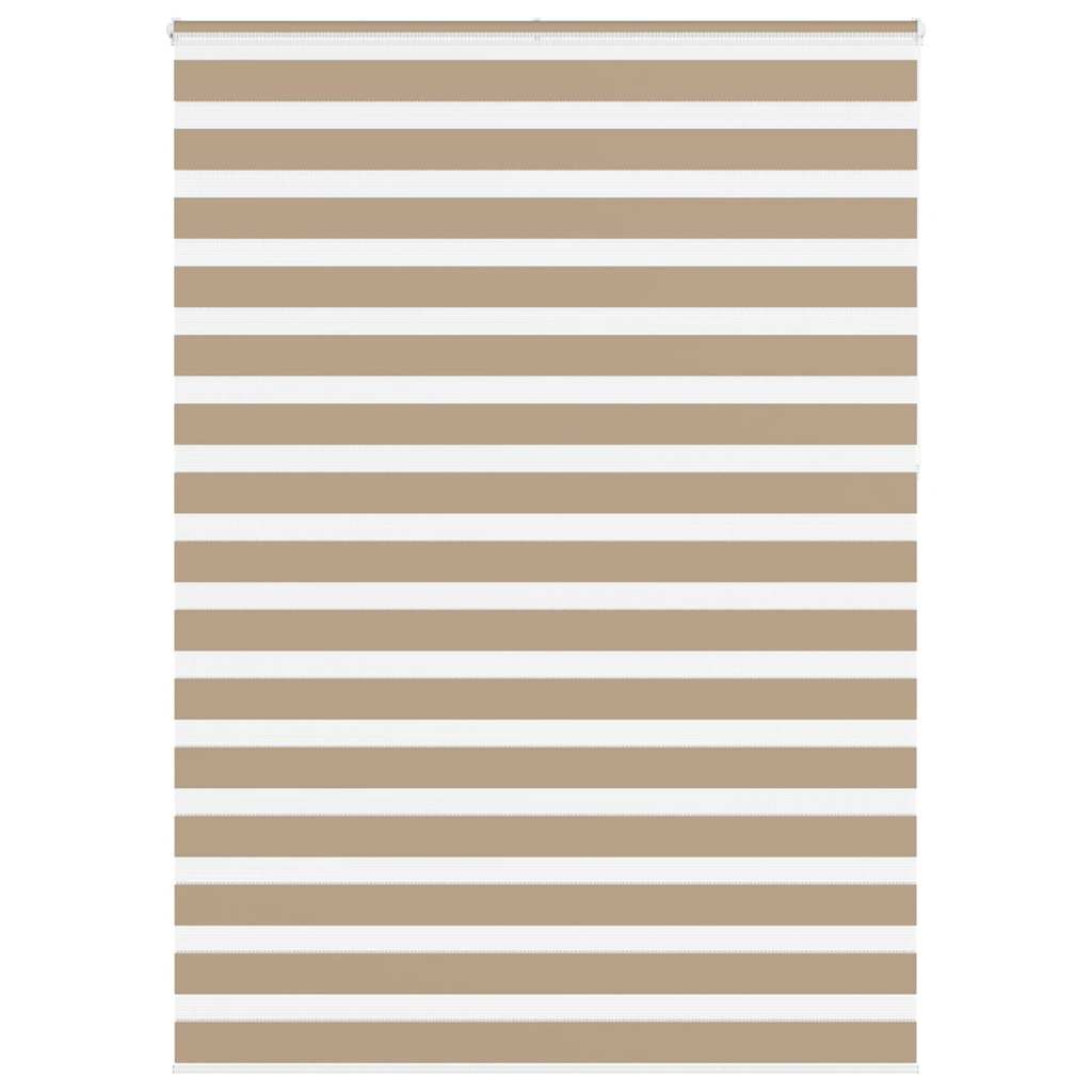 VidaXL Zebrarollo 160x230 cm Stoffbreite 155,9 cm Polyester Sandbraun