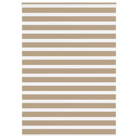 VidaXL Zebrarollo 160x230 cm Stoffbreite 155,9 cm Polyester Sandbraun