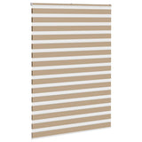 VidaXL Zebrarollo 160x230 cm Stoffbreite 155,9 cm Polyester Sandbraun