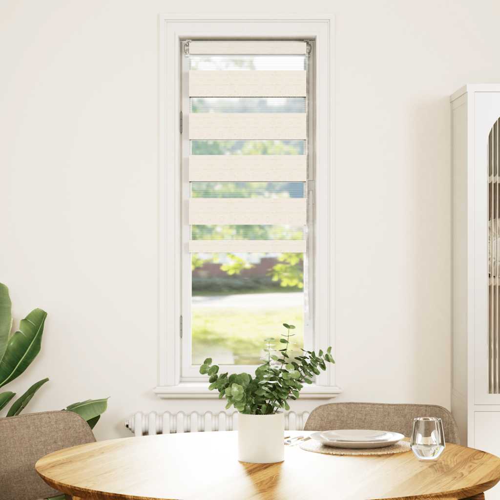 VidaXL Zebra-Rollo 45x100 cm Stoffbreite 40,9 cm Marmorbeige