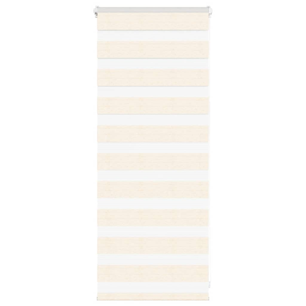 Vidaxl Zebra Roller Blind 65x100 cm Staubbreite 60,9 cm MarbleBige