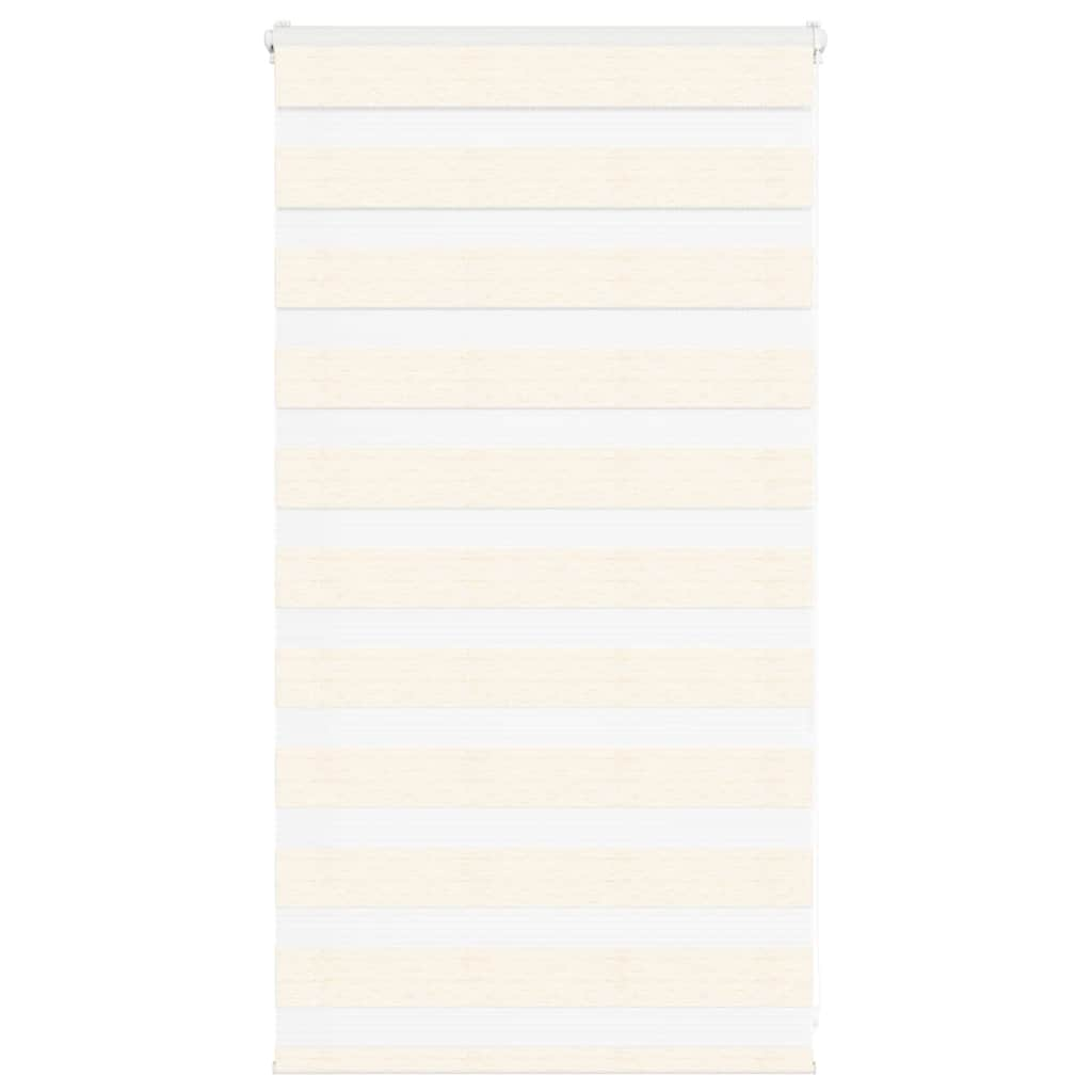 Vidaxl Zebra Roller Blind 85x100 cm Staubbreite 80,9 cm Marmerbeige