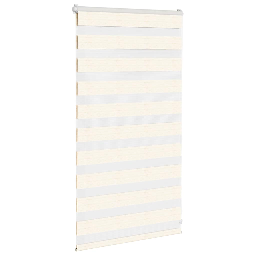 Vidaxl Zebra Roller Blind 90x100 cm Støvbredde 85,9 cm Marmerbeige