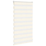 Vidaxl Zebra Roller Blind 90x100 cm Støvbredde 85,9 cm Marmerbeige