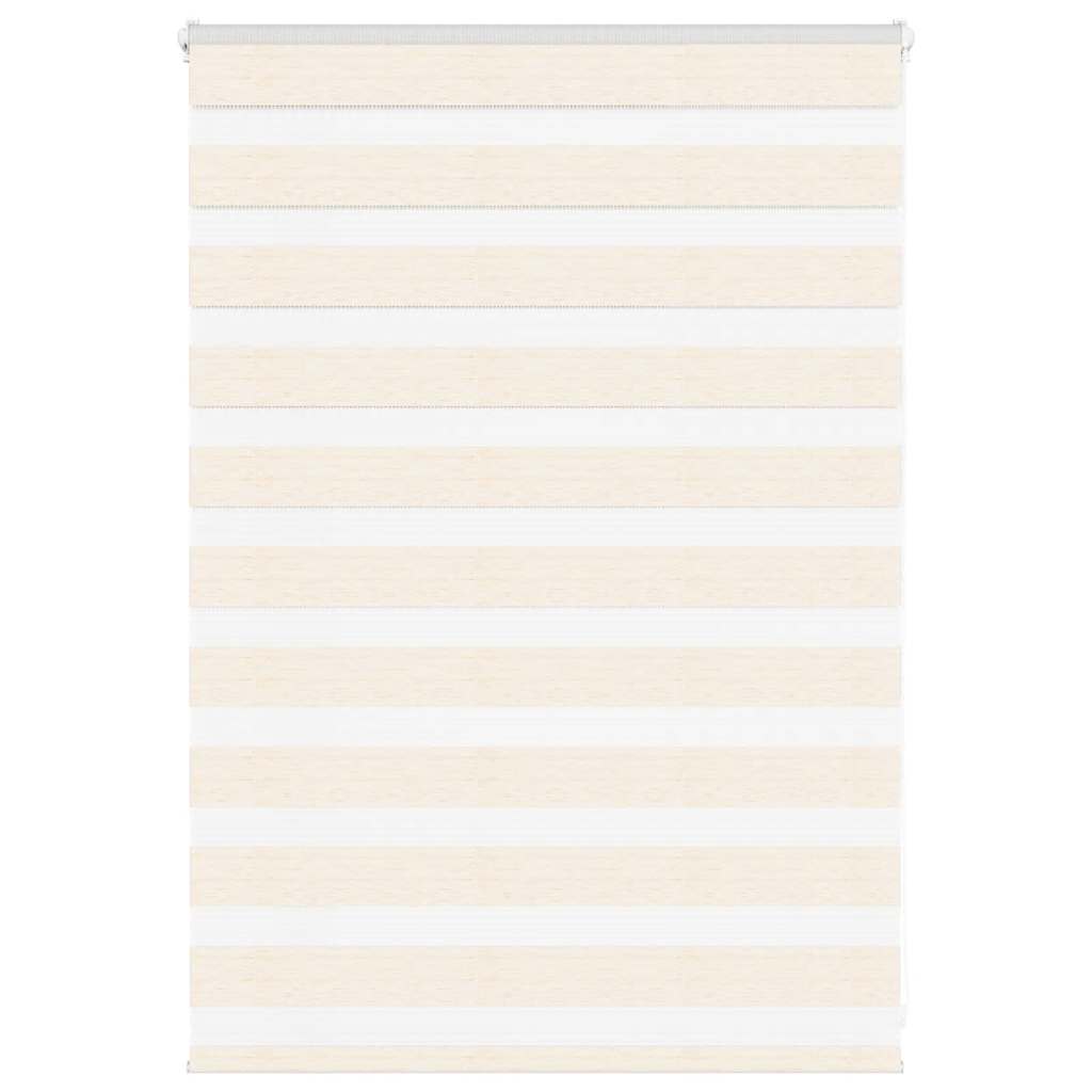 Vidaxl Zebra Roller Blind 110x100 cm Larghezza polvere 105,9 cm Marmerbeige