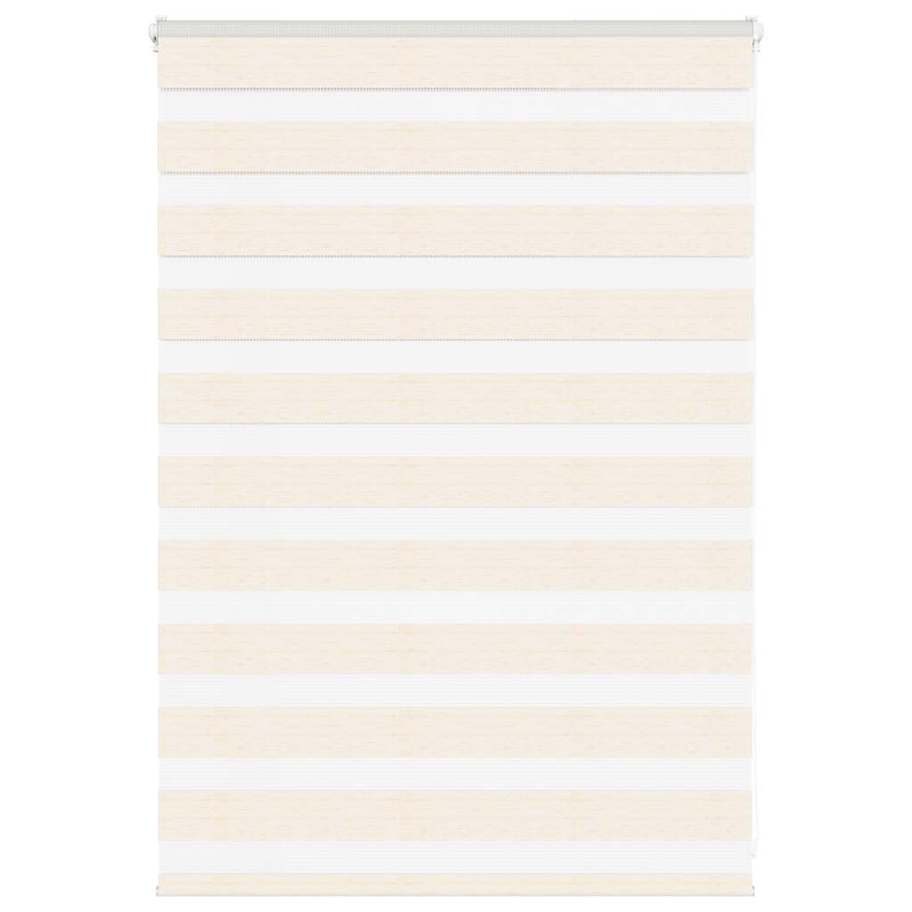 Vidaxl Zebra Roller Blind 115x100 cm Szerokość pyłu 110,9 cm marmerbeige