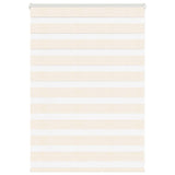 Vidaxl Zebra roller blind 115x100 cm dust width 110.9 cm Marmerbeige