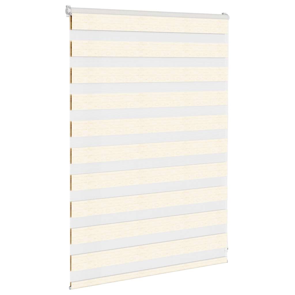 Vidaxx Zebra-Rollo 115x100 cm Stoffbreite 110,9 cm Marmorbeige