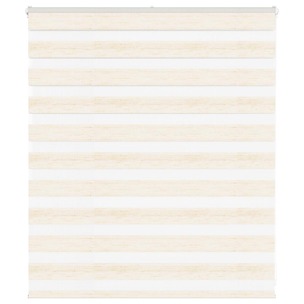 Vidaxl Zebra Roller Blind 120x100 cm Støvbredde 115,9 cm Marmerbeige