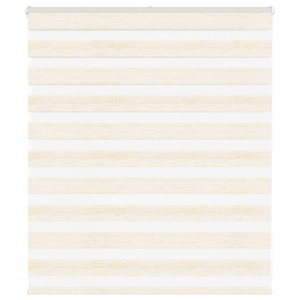 Vidaxl Zebra Roller Blind 125x100 cm Stoffbreite 120,9 cm Marmerbeige