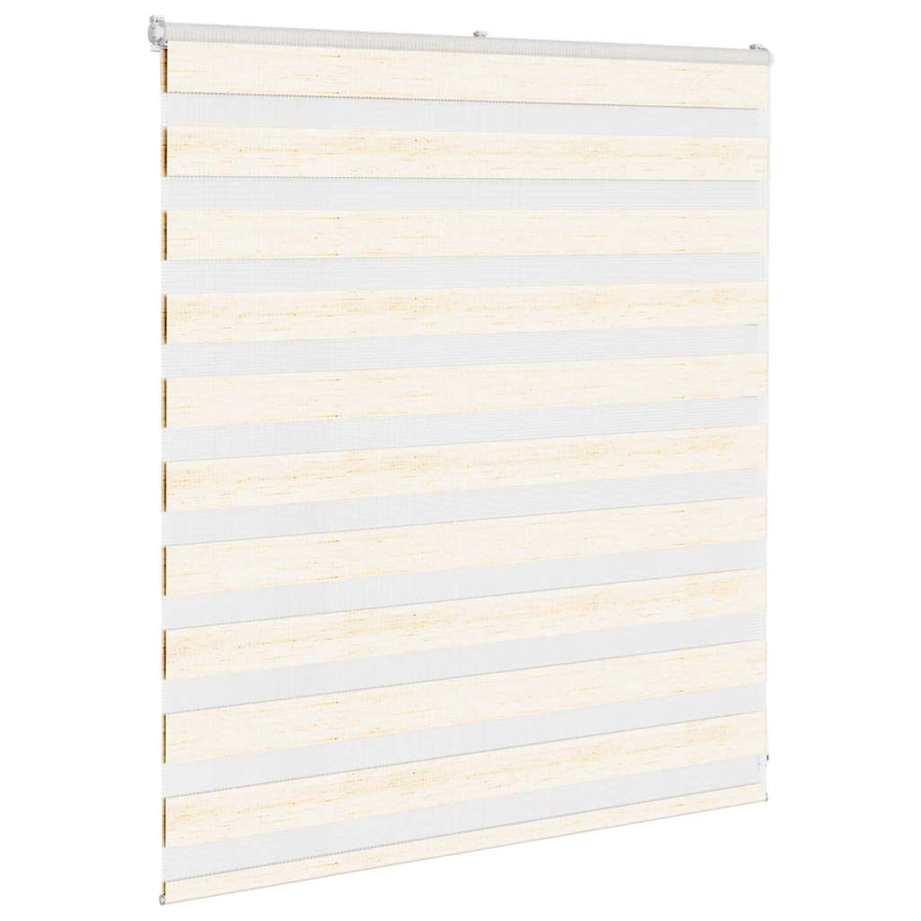 Vidaxl Zebra Roller Blind 125x100 cm Larghezza tessuto 120,9 cm Marmerbeige