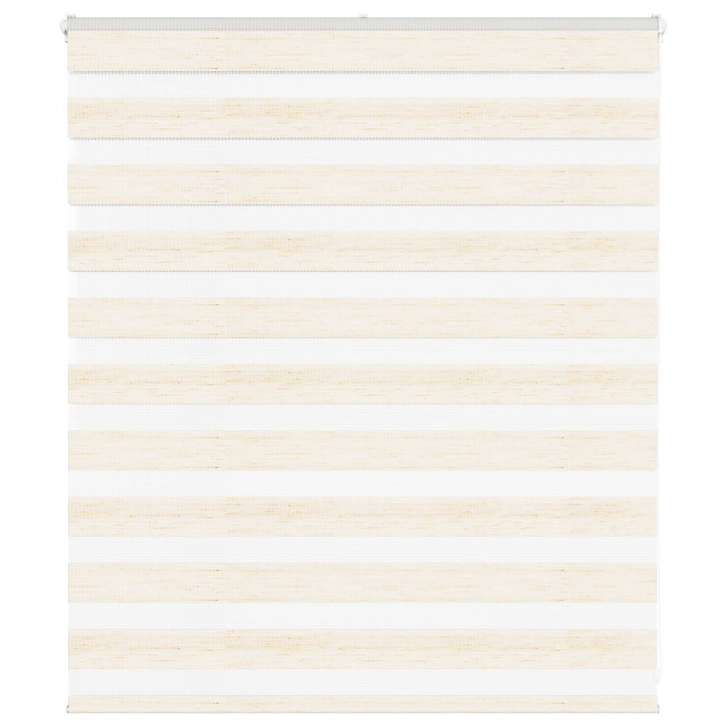 Vidaxl Zebra Rouleau aveugle 135x100 cm Largeur de poussière 130,9 cm Marmerbeige