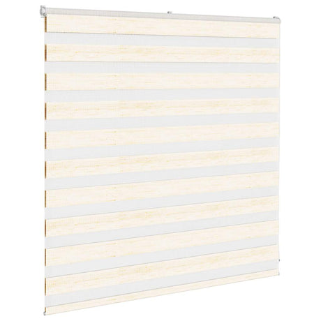 VidaXL Zebra-Rollo 140x100 cm Stoffbreite 135,9 cm Marmorbeige