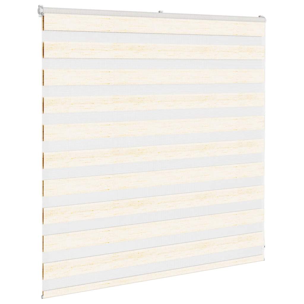 Vidaxl Zebra Roller Blind 145x100 cm Dammbredd 140,9 cm Marmerbeige