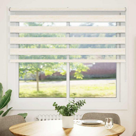 VidaXL Zebra-Rollo 155x100 cm Stoffbreite 150,9 cm Marmorbeige