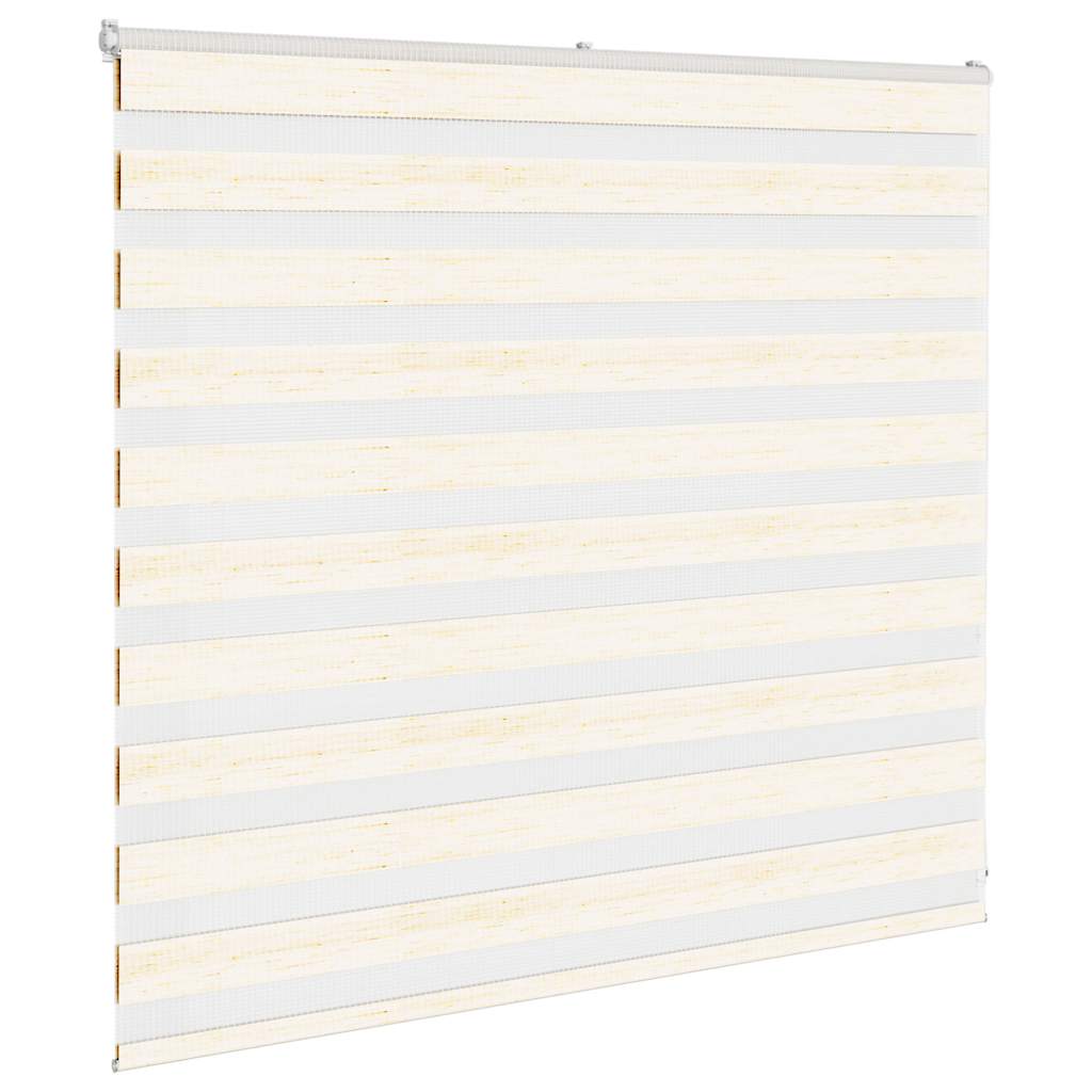 Vidaxl Zebra Rouleau aveugle 155x100 cm Largeur de poussière 150,9 cm Marmerbeige