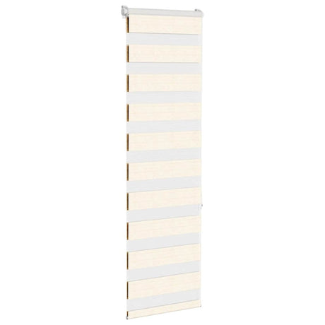 VidaXL Zebrarollo 40x150 cm Stoffbreite 35,9 cm Polyester Marmor Beige
