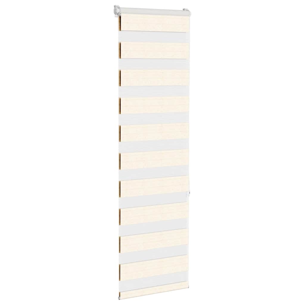 VidaXL Zebrarollo 45x150 cm Stoffbreite 40,9 cm Polyester Marmor Beige
