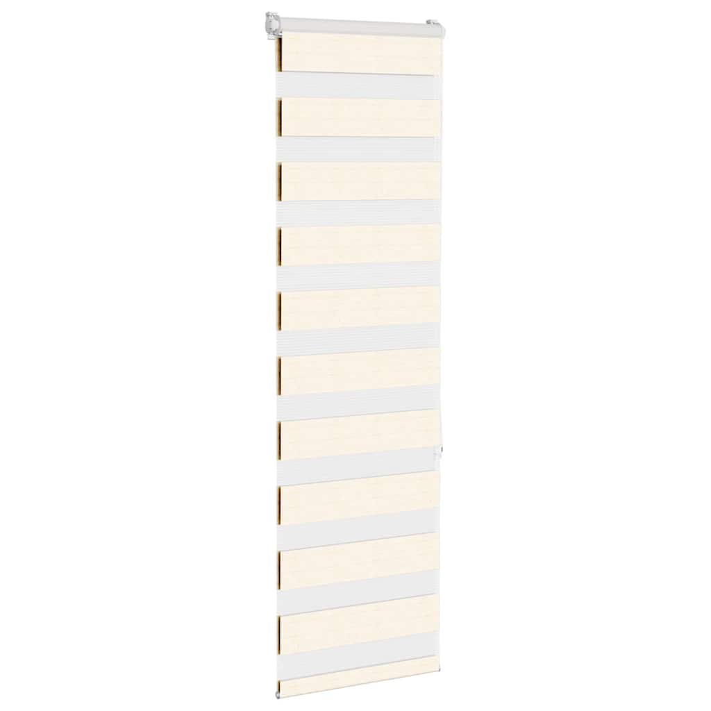 VidaXL Zebrarollo 50x150 cm Stoffbreite 55,9 cm Polyester Marmor Beige