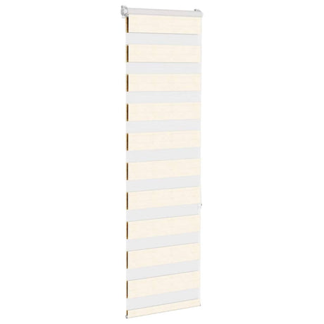 VidaXL Zebrarollo 50x150 cm Stoffbreite 55,9 cm Polyester Marmor Beige