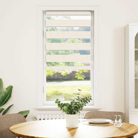 VidaXL Zebrarollo 60x150 cm Stoffbreite 55,9 cm Polyester Marmor Beige