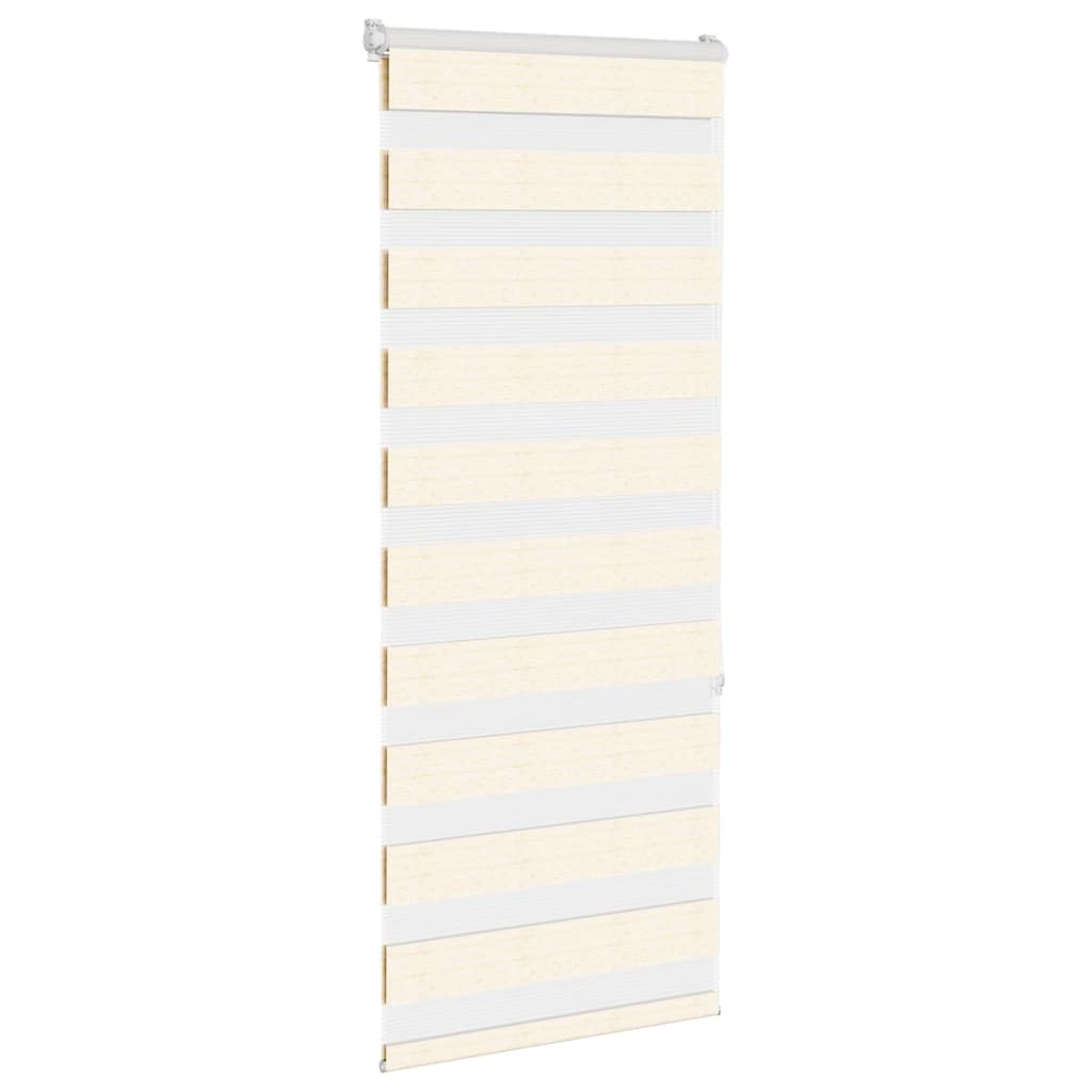 VidaXL Zebrarollo 60x150 cm Stoffbreite 55,9 cm Polyester Marmor Beige