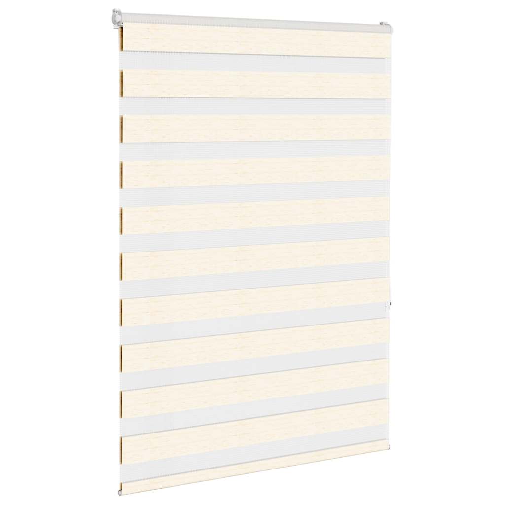VidaXL Zebrarollo 105x150cm Stoffbreite 100,9cm Polyester Marmor Beige