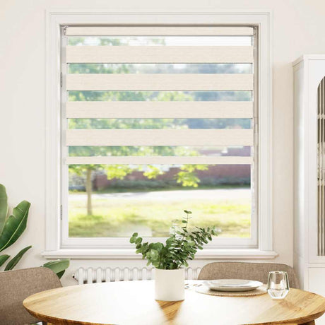 VidaXL Zebra-Rollo 110x150 cm Stoffbreite 105,9 cm Marmorbeige