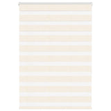 Vidaxl Zebra Roller Blind 115x150 cm Staubbreite 110,9 cm Marmerbeige