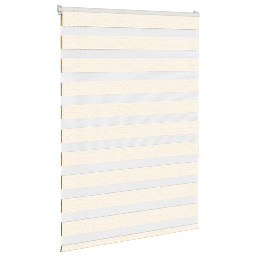 Vidaxl Zebra Roller Blind 115x150 CM Ancho de polvo de 110,9 cm Marmerbeige