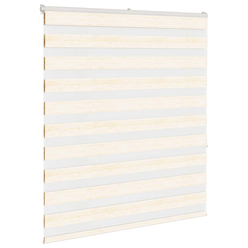 Vidaxl Zebra Roller Blind 120x150 cm de polvo ancho 115.9 cm marmerbeige