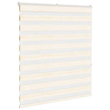 Vidaxl Zebra Roller Blind 105x150 cm Støvbredde 100,9 cm Marmerbeige