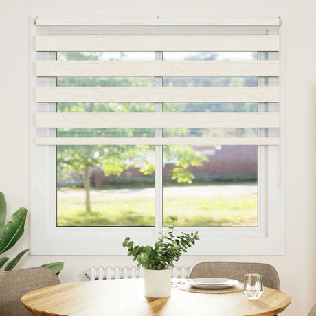 VidaXL Zebra-Rollo 150x150 cm Stoffbreite 145,9 cm Marmorbeige