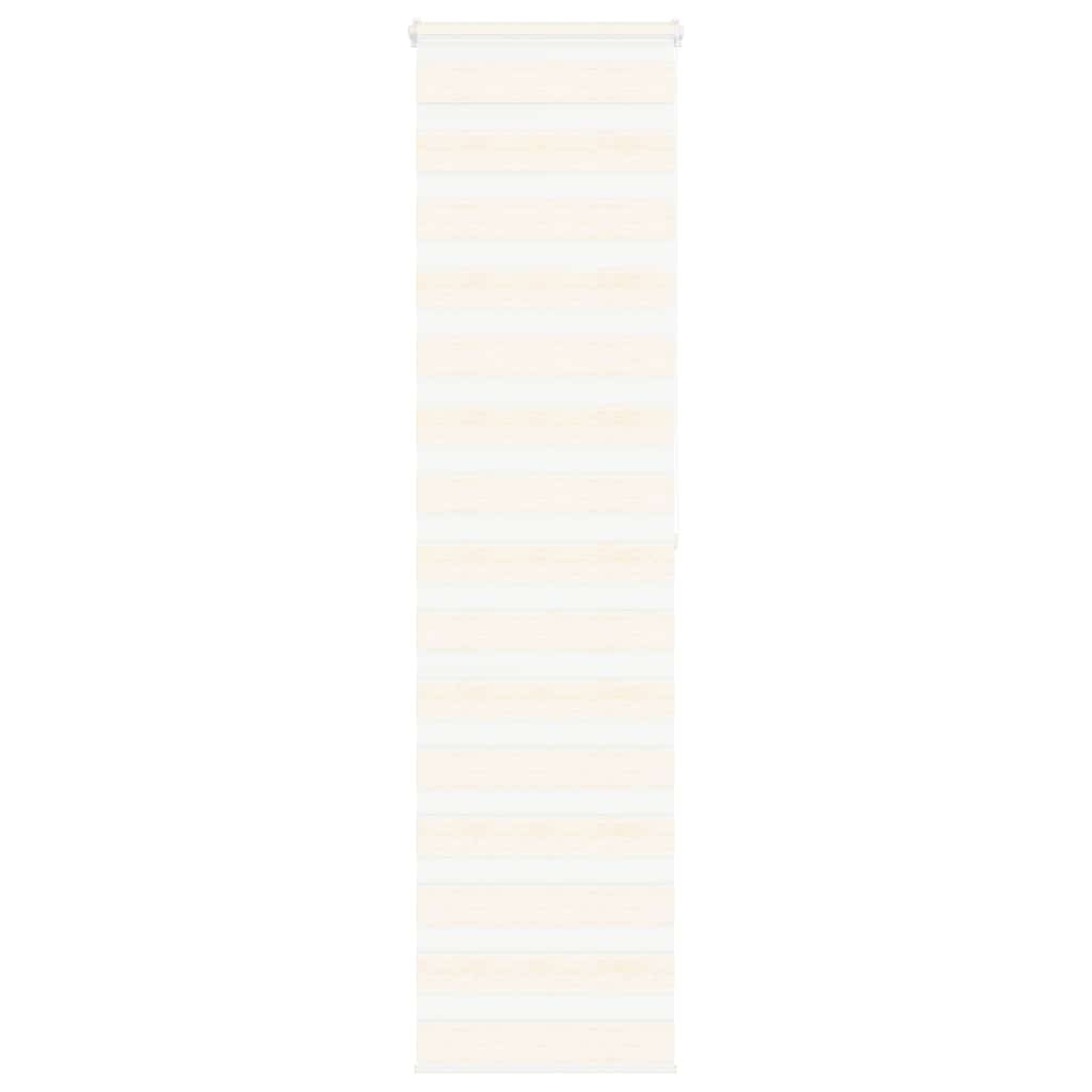 Vidaxl Zebra Roller Blind 60x200 cm Støvbredde Marmor Beige 55,9 cm