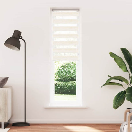 Vidaxx Zebra-Rollo 65x200 cm Stoffbreite 60,9 cm Marmorbeige