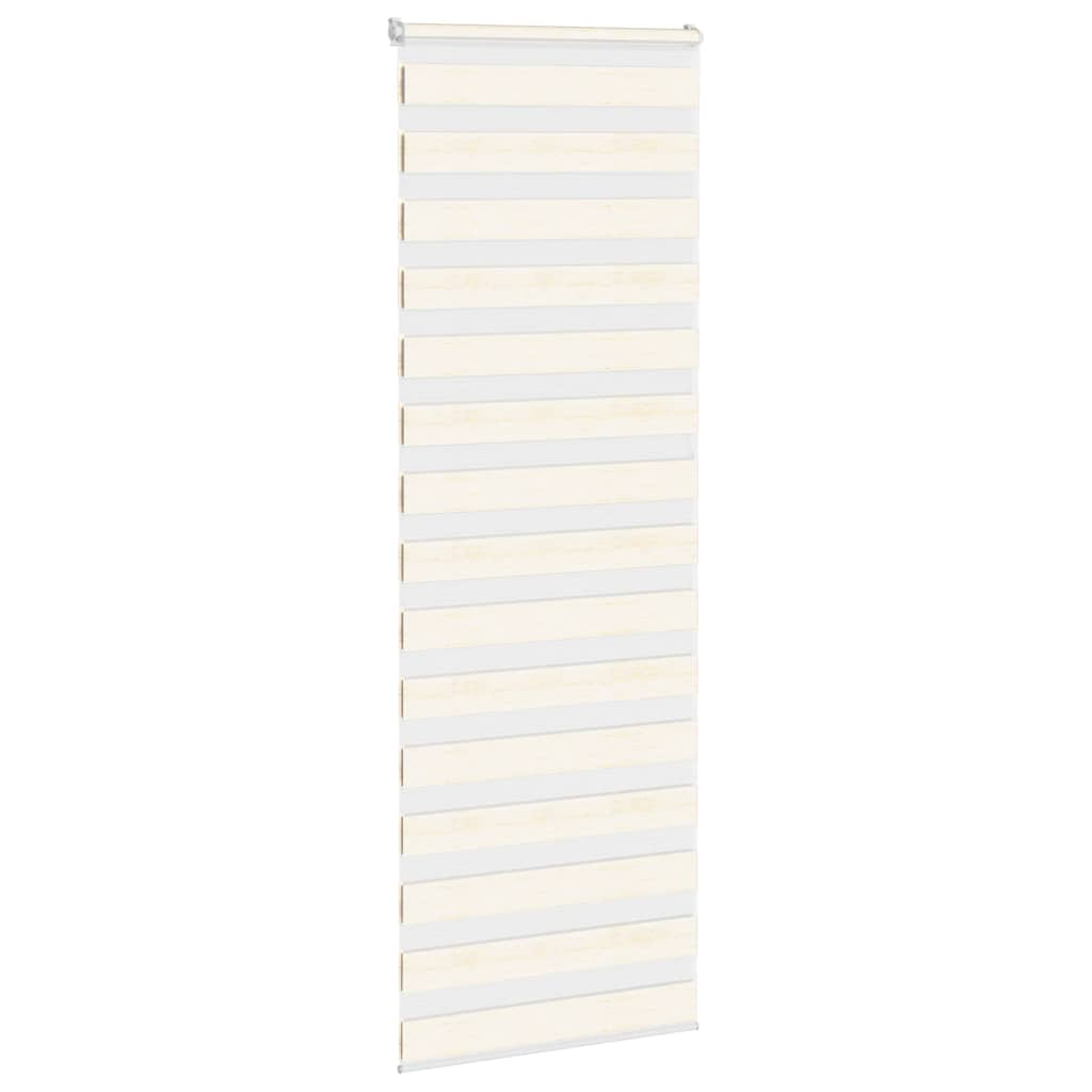 Vidaxl Zebra Roller Blind 85x200 cm Larghezza polvere 80,9 cm Marmerbeige