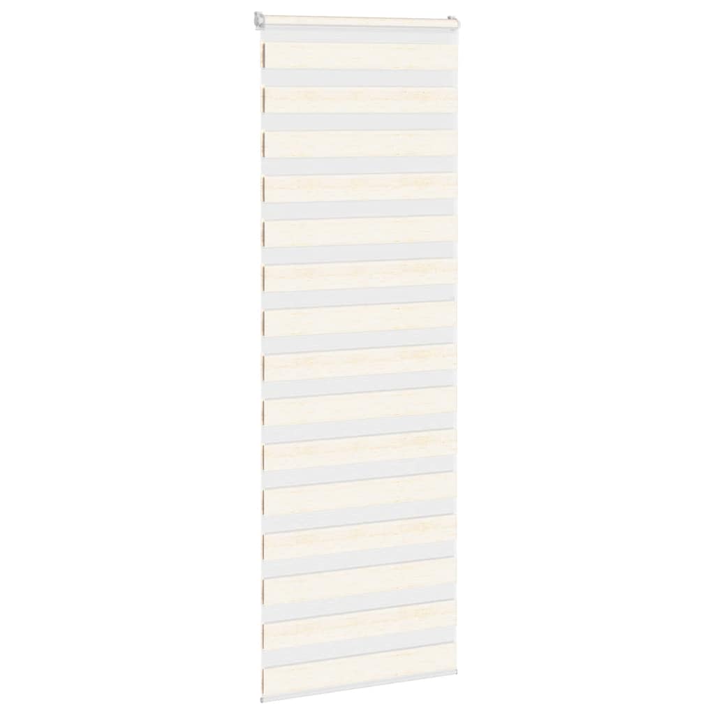 Vidaxl Zebra Roller Blind 90x200 cm Larghezza polvere 85,9 cm Marmerbeige