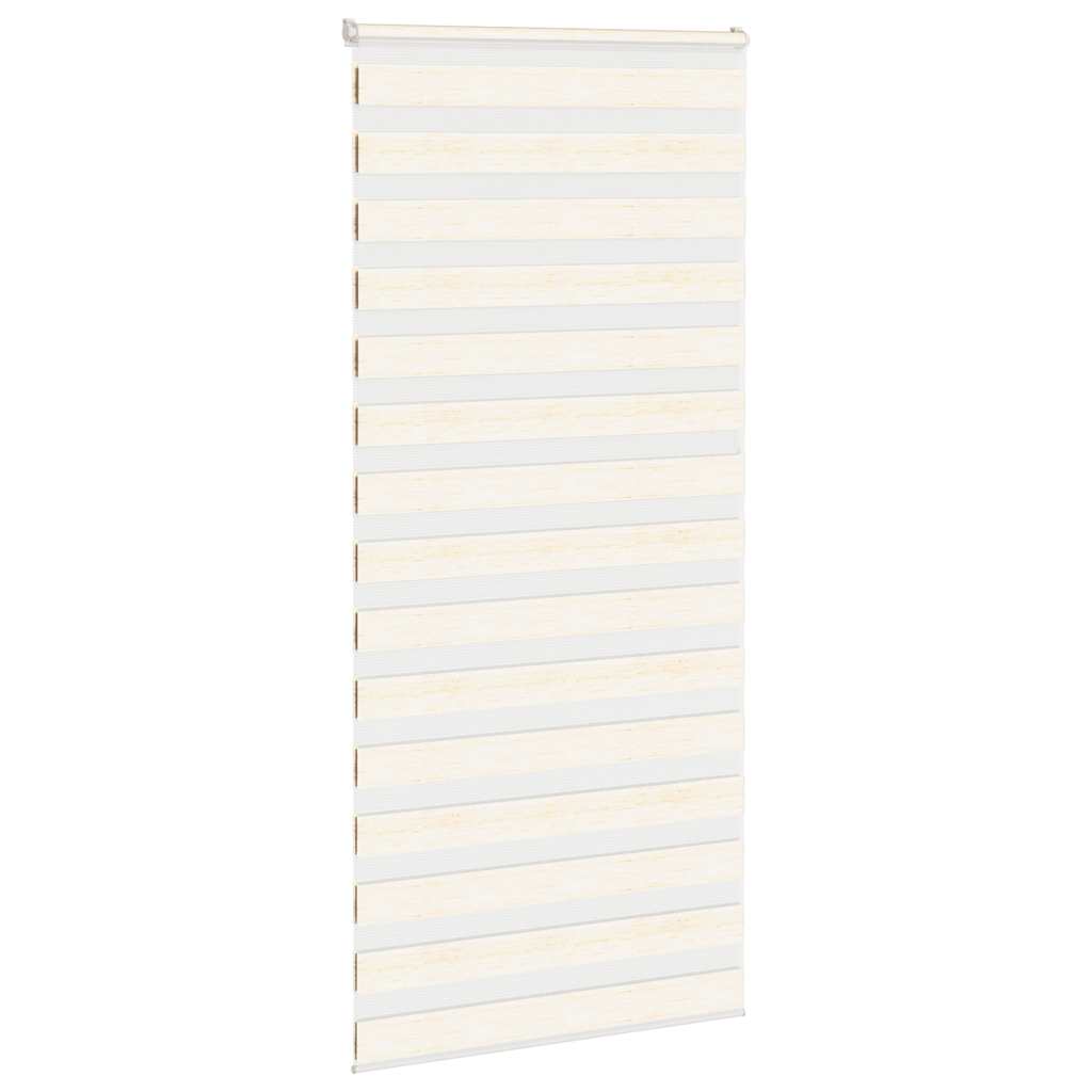 Vidaxl Zebra Roller Blind 95x200 cm Staubbreite 90,9 cm Marmerbeige