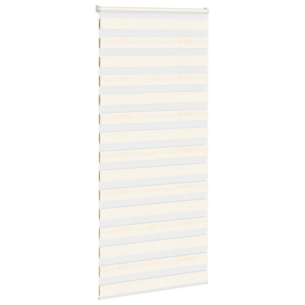 Vidaxl Zebra Roller Blind 105x200 cm Staubbreite 100,9 cm Marmerbeige