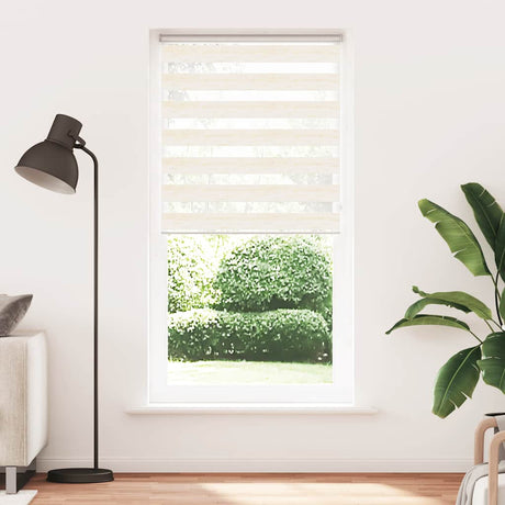 Vidaxx Zebra-Rollo 115x200 cm Stoffbreite 110,9 cm Marmorbeige
