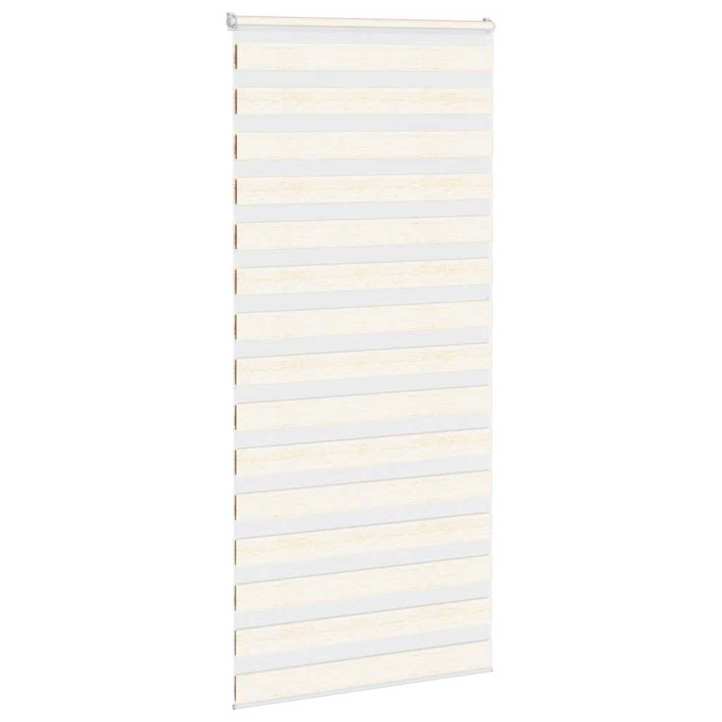 Vidaxl Zebra Rouleau aveugle 115x200 cm Largeur de poussière 110,9 cm Marmerbeige