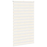 Vidaxl Zebra Roller Blind 130x200 cm Stofbredde 125,9 cm Marmerbeige