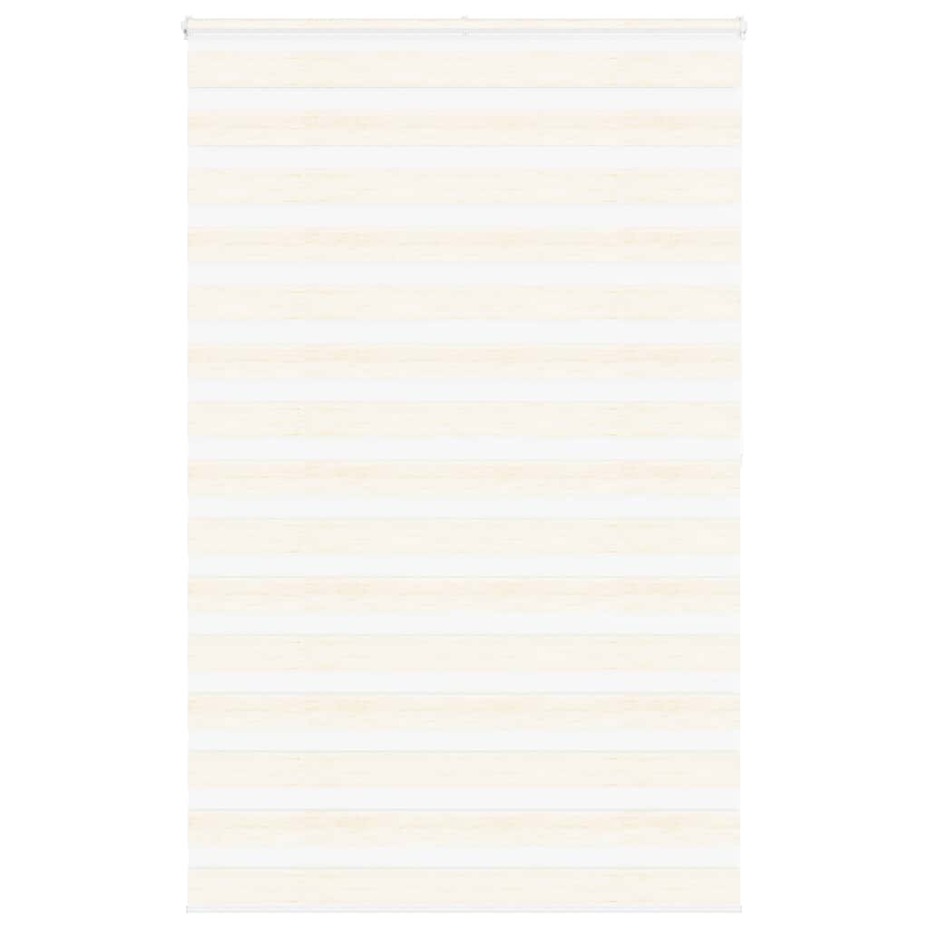 Vidaxl zebra rolgordijn 140x200 cm stofbreedte 135,9 cm marmerbeige