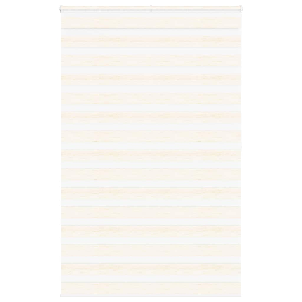 Vidaxl Zebra Roller Blind 145x200 cm Støvbredde 140,9 cm Marmerbeige